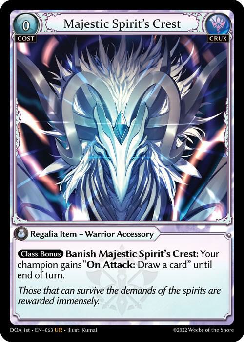 Majestic Spirit's Crest - Dawn of Ashes 1st Edition (DOA 1st)