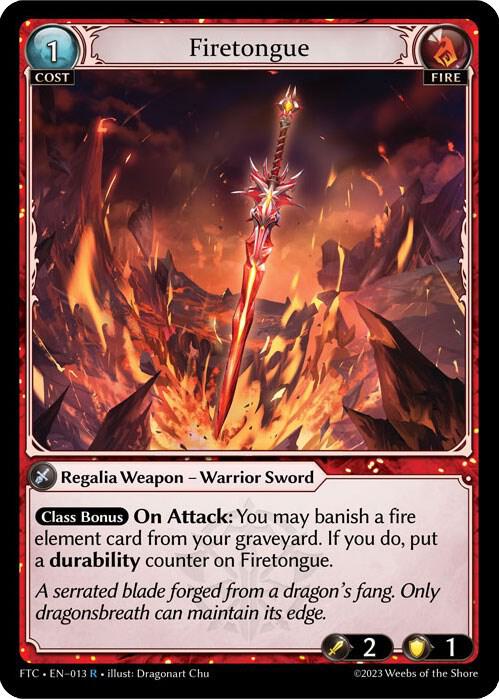 (FOIL) Firetongue - Fractured Crown (FTC)
