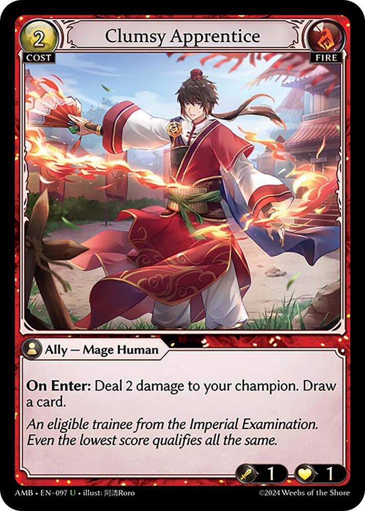(FOIL) Clumsy Apprentice - Mortal Ambition (AMB1E)