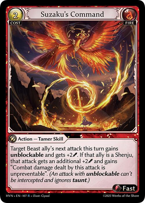 (FOIL) Suzaku's Command - Abyssal Heaven (HVN)