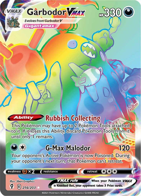 Garbodor VMAX (Secret) [SWSH07 - 216/203]
