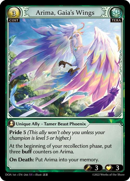 Arima, Gaia's Wings - Dawn of Ashes 1st Edition (DOA 1st)