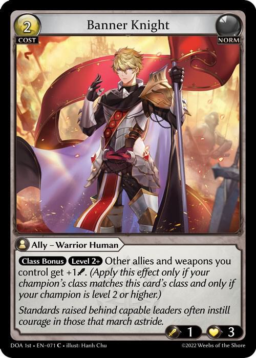 (FOIL) Banner Knight - Dawn of Ashes 1st Edition (DOA 1st)