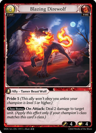 Blazing Direwolf [DOA 1st - 119]
