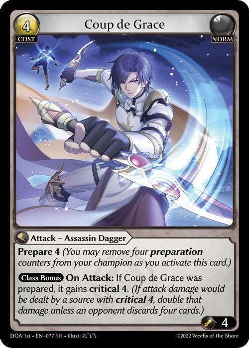Coup de Grace - Dawn of Ashes 1st Edition (DOA 1st)