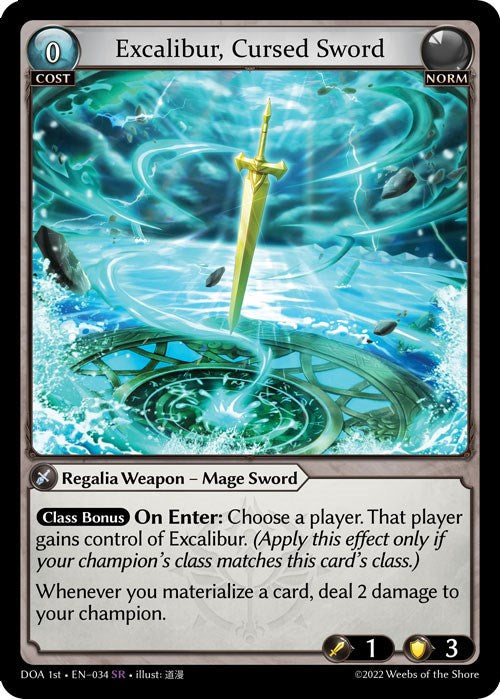 Excalibur, Cursed Sword