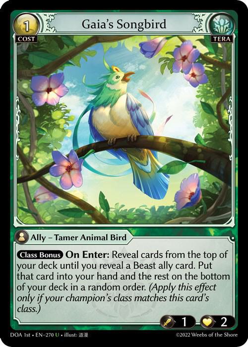 Gaia's Songbird - Dawn of Ashes 1st Edition (DOA 1st)