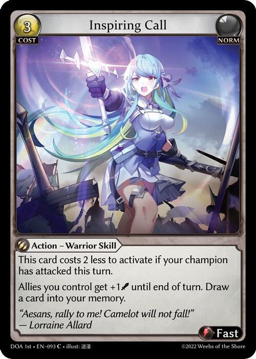 (FOIL) Inspiring Call - Dawn of Ashes 1st Edition (DOA 1st)