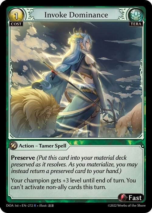 Invoke Dominance - Dawn of Ashes 1st Edition (DOA 1st)