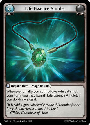 Life Essence Amulet