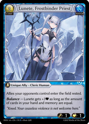 Lunete, Frostbinder Priest [DOA 1st - 178]