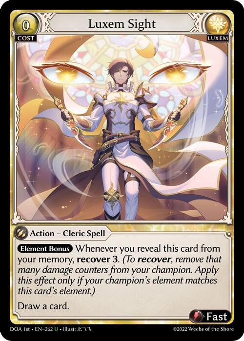 Luxem Sight - Dawn of Ashes 1st Edition (DOA 1st)