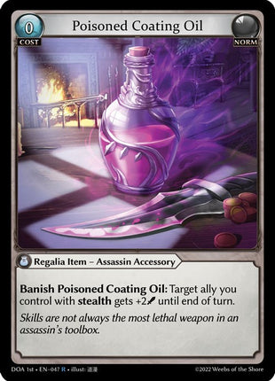 Poisoned Coating Oil