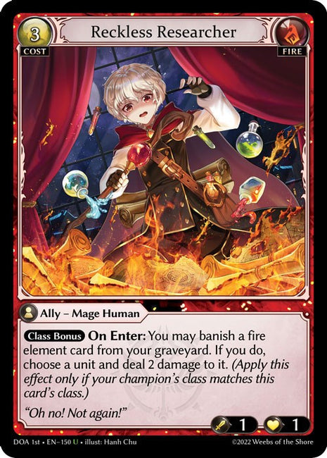 Reckless Researcher [DOA 1st - 150]