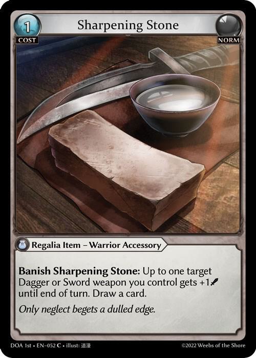 (FOIL) Sharpening Stone - Dawn of Ashes 1st Edition (DOA 1st)
