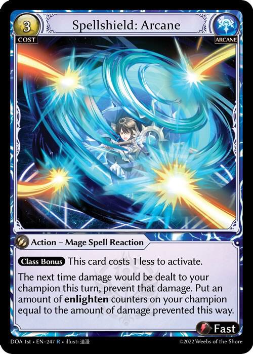 (FOIL) Spellshield: Arcane - Dawn of Ashes 1st Edition (DOA 1st)