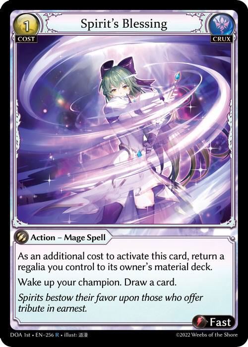 Spirit's Blessing - Dawn of Ashes 1st Edition (DOA 1st)