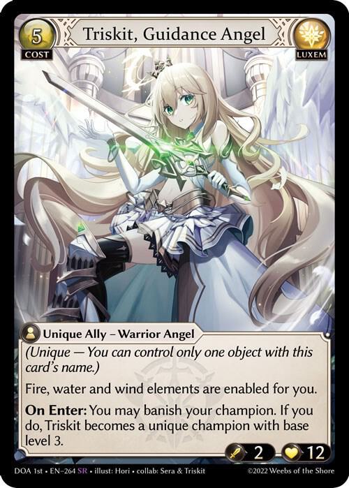 (FOIL) Triskit, Guidance Angel - Dawn of Ashes 1st Edition (DOA 1st)