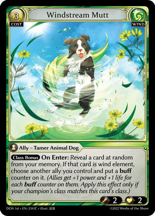 (FOIL) Windstream Mutt - Dawn of Ashes 1st Edition (DOA 1st)