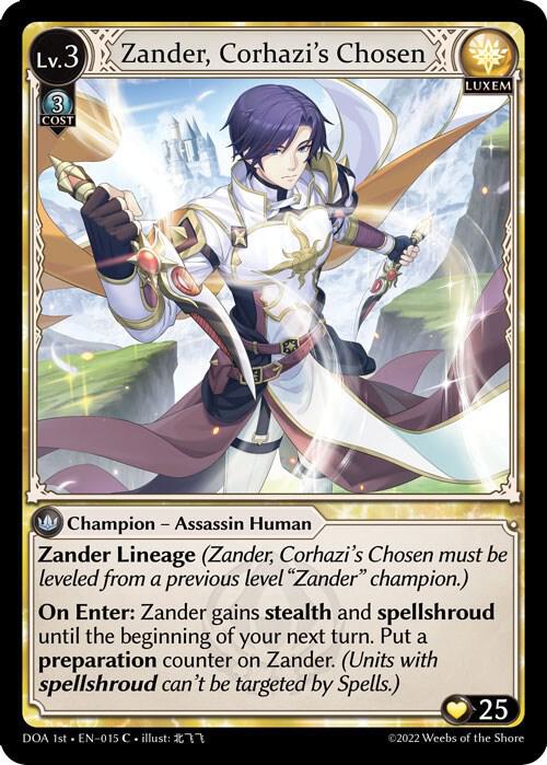Zander, Corhazi's Chosen - Dawn of Ashes 1st Edition (DOA 1st)