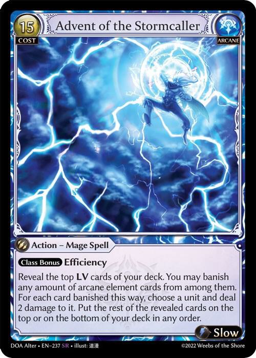 Advent of the Stormcaller - Dawn of Ashes Alter Edition (DOA Alter)