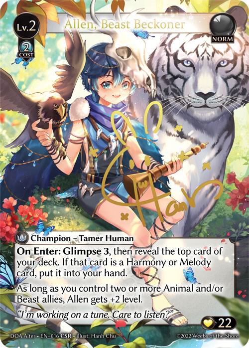 Allen, Beast Beckoner (CSR) - Dawn of Ashes Alter Edition (DOA Alter)