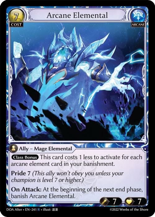 Arcane Elemental - Dawn of Ashes Alter Edition (DOA Alter)