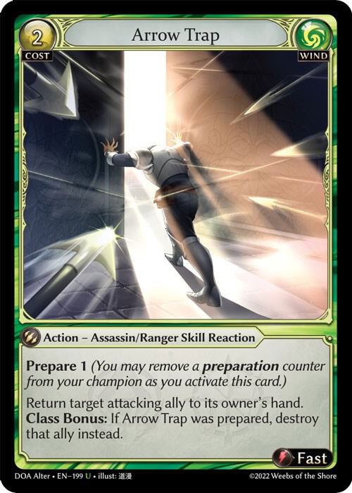 (FOIL) Arrow Trap - Dawn of Ashes Alter Edition (DOA Alter)