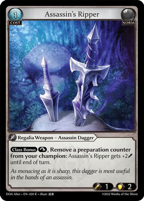 Assassin's Ripper - Dawn of Ashes Alter Edition (DOA Alter)