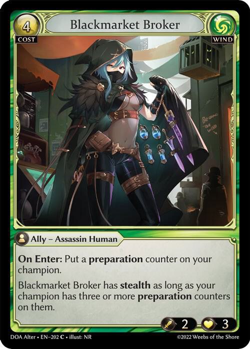 Blackmarket Broker - Dawn of Ashes Alter Edition (DOA Alter)