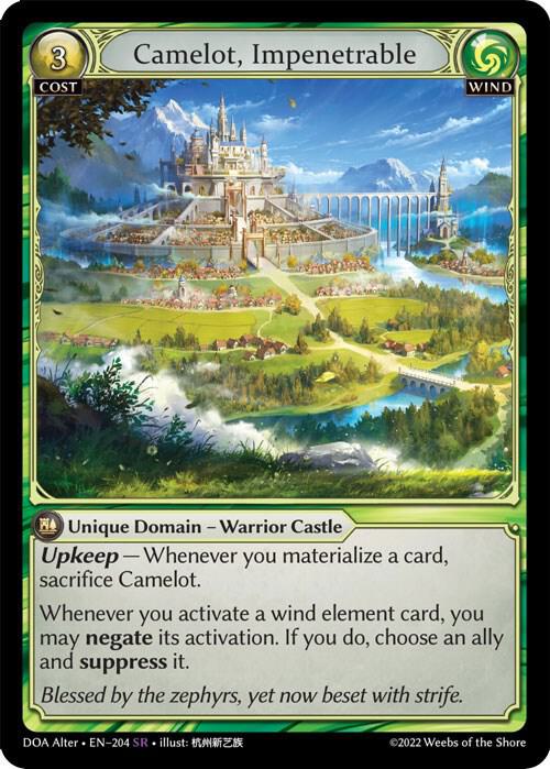 Camelot, Impenetrable - Dawn of Ashes Alter Edition (DOA Alter)