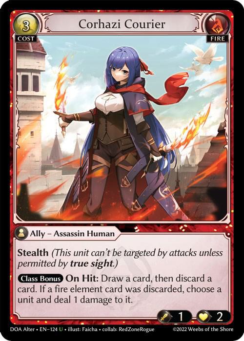 Corhazi Courier - Dawn of Ashes Alter Edition (DOA Alter)