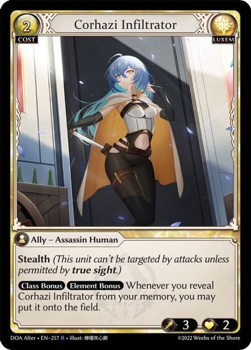 Corhazi Infiltrator - Dawn of Ashes Alter Edition (DOA Alter)