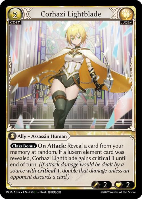 Corhazi Lightblade - Dawn of Ashes Alter Edition (DOA Alter)