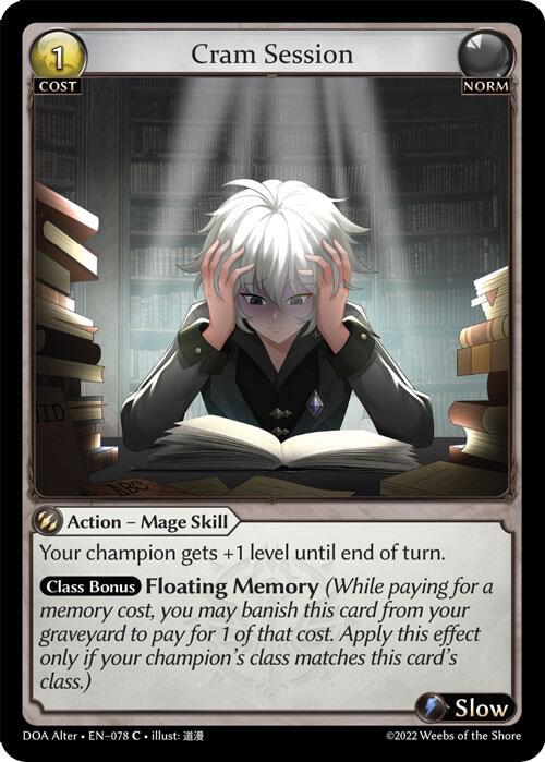 Cram Session - Dawn of Ashes Alter Edition (DOA Alter)