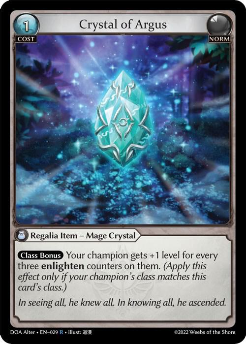 Crystal of Argus - Dawn of Ashes Alter Edition (DOA Alter)