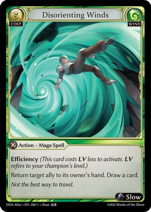 (FOIL) Disorienting Winds - Dawn of Ashes Alter Edition (DOA Alter)