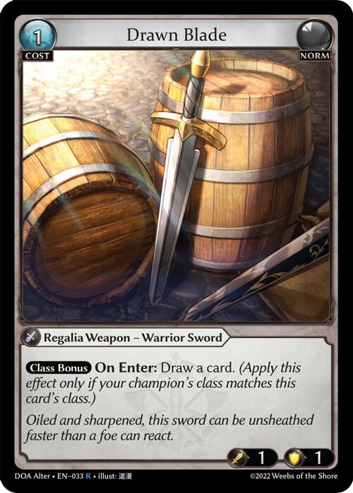 Drawn Blade - Dawn of Ashes Alter Edition (DOA Alter)