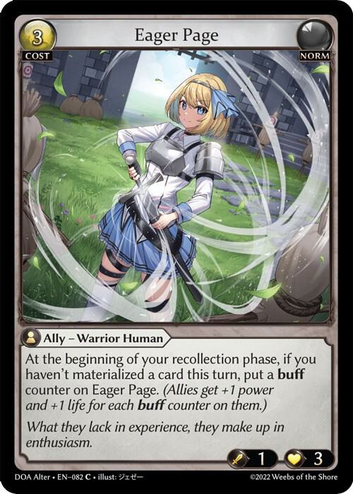 Eager Page - Dawn of Ashes Alter Edition (DOA Alter)