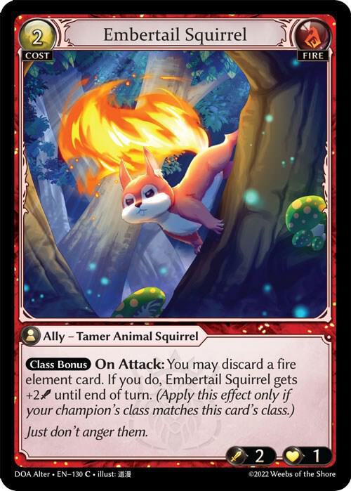 Embertail Squirrel - Dawn of Ashes Alter Edition (DOA Alter)