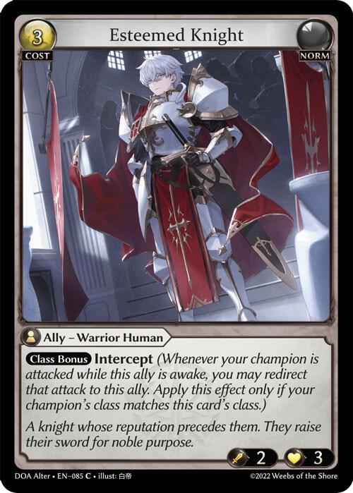Esteemed Knight - Dawn of Ashes Alter Edition (DOA Alter)