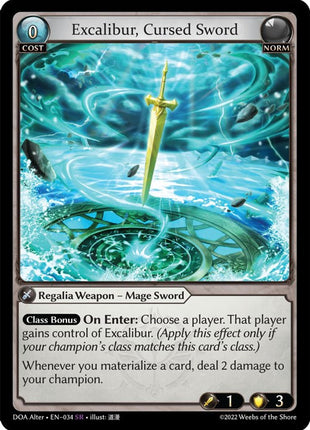 Excalibur, Cursed Sword [DOA Alter - 034]