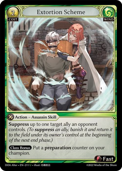 Extortion Scheme - Dawn of Ashes Alter Edition (DOA Alter)