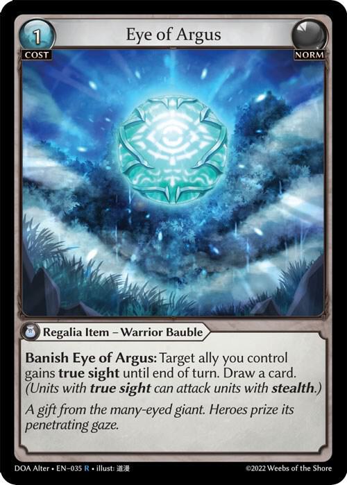 Eye of Argus - Dawn of Ashes Alter Edition (DOA Alter)