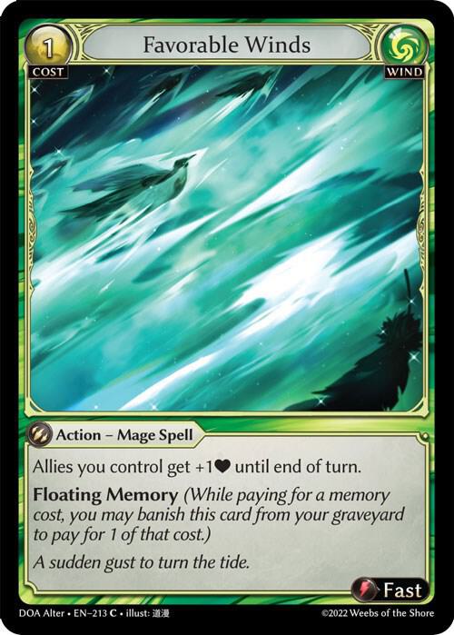 Favorable Winds - Dawn of Ashes Alter Edition (DOA Alter)