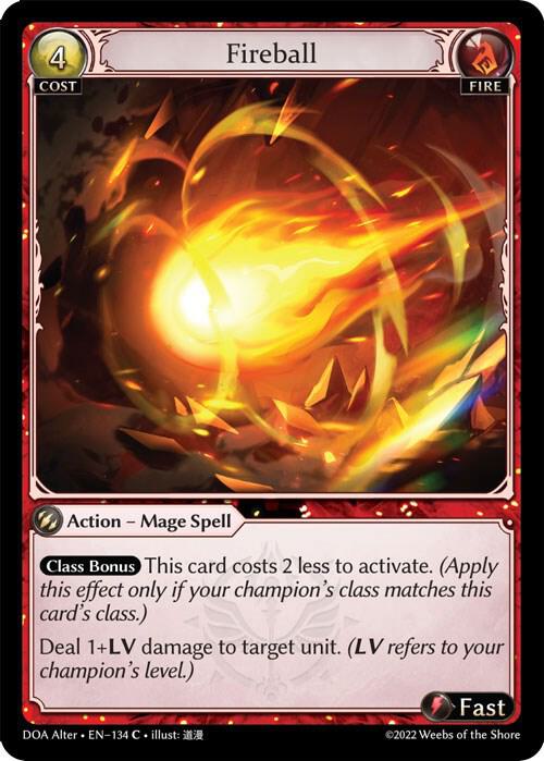 Fireball - Dawn of Ashes Alter Edition (DOA Alter)