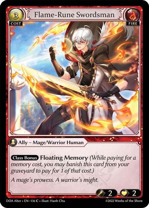 Flame-Rune Swordsman - Dawn of Ashes Alter Edition (DOA Alter)
