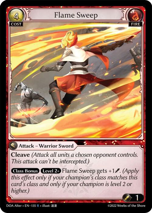 (FOIL) Flame Sweep - Dawn of Ashes Alter Edition (DOA Alter)