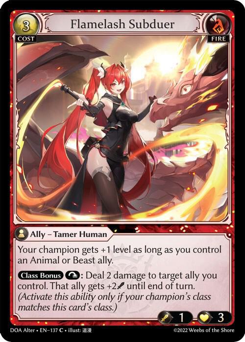 Flamelash Subduer - Dawn of Ashes Alter Edition (DOA Alter)