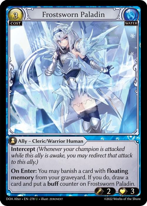 Frostsworn Paladin - Dawn of Ashes Alter Edition (DOA Alter)